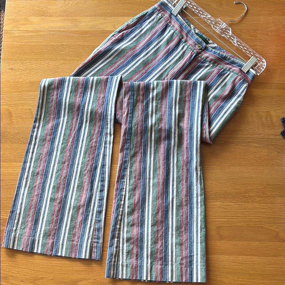 Striped Multicolor Wide Leg Pants size 36 EU / size 6